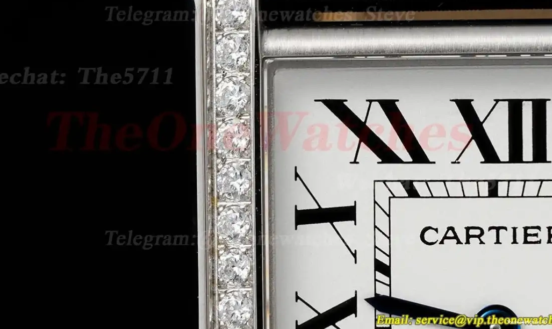Dial Quartz AF SA Dia Tank 25mm Must SS White 0407
